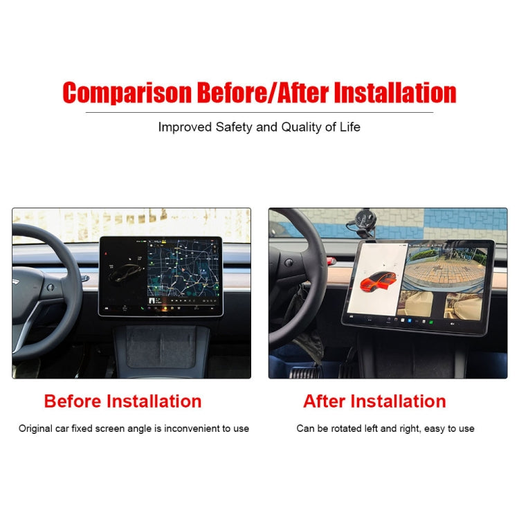 For Tesla Model 3 / Y 2017-2022 Car Monitor Rotation Mount, For Tesla Model 3