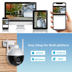 A18 4MP HD Wireless WiFi Smart Surveillance Camera, Specification:AU Plug, EU Plug, US Plug, UK Plug, AU Plug
