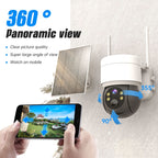 T34 2MP HD IP66 Waterproof Wireless WiFi Solar Camera, T34 White, T34 Black