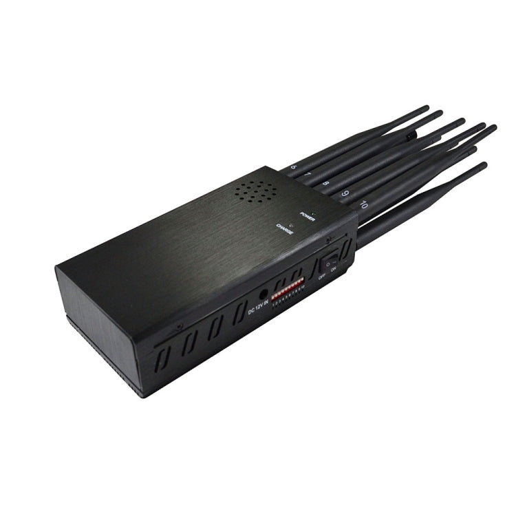 JAX-121A-10A 2G/3G/4G/5.8G/WIFI/GPS/LOJACK 10 Antennas Mobile Signal Jammer, JAX-121A-10A