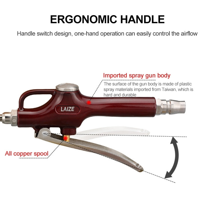 LAIZE Aluminum Alloy Cleaning Dust Removing Gun Strong Blow Dust Gun, Blow Dust Gun