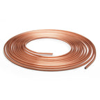 Car 25ft Zinc Plated Brass Brake Tube with Fittings, 25ft