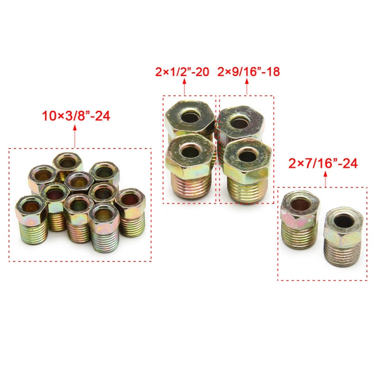 Car 25ft Zinc Plated Brass Brake Tube with Fittings, 25ft