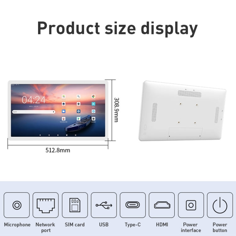 WF2185T 21.5 inch IPS Display Advertising Machine Android 13, RK3399 4GB+32GB, RK3576S 4GB+64GB, RK3588S2 4GB+64GB