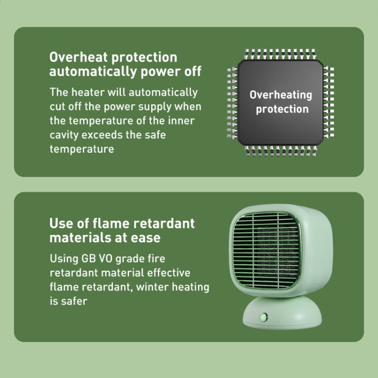 PTC Desktop Hand Warmer Foot Warmer with Timer Function
