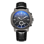 Ochstin 5039C Multifunctional Business Men Watch Luminous Waterproof Leather Quartz Watch