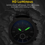 Ochstin 5039C Multifunctional Business Men Watch Luminous Waterproof Leather Quartz Watch