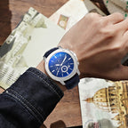 Ochstin 5039C Multifunctional Business Men Watch Luminous Waterproof Leather Quartz Watch