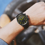 Ochstin 5043C Multifunctional Business Waterproof Leather Strap Quartz Watch
