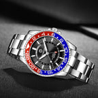 Ochstin 5019B Multifunctional Waterproof Stainless Steel Strap Quartz Watch