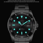 Ochstin 5019F Fashion Business Single Calendar Waterproof Stainless Steel Strap Quartz Watch