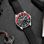 Ochstin 5019G Fashion Business Waterproof Leather Strap Quartz Watch