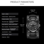 Ochstin 7230 Multifunctional Business Leather Wrist Wrist Waterproof Quartz Watch