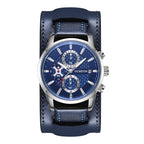 Ochstin 7231 Multifunctional Business Leather Wrist Wrist Waterproof Quartz Watch