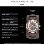 Ochstin 7231 Multifunctional Business Leather Wrist Wrist Waterproof Quartz Watch