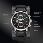 Ochstin 7231 Multifunctional Business Leather Wrist Wrist Waterproof Quartz Watch