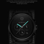 Ochstin 7232 Multifunctional Business Leather Wrist Wrist Waterproof Quartz Watch