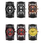 Ochstin 7235 Multifunctional Business Leather Wrist Wrist Waterproof Quartz Watch