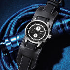 Ochstin 7235 Multifunctional Business Leather Wrist Wrist Waterproof Quartz Watch