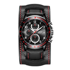 Ochstin 7233 Multifunctional Business Leather Wrist Wrist Waterproof Quartz Watch