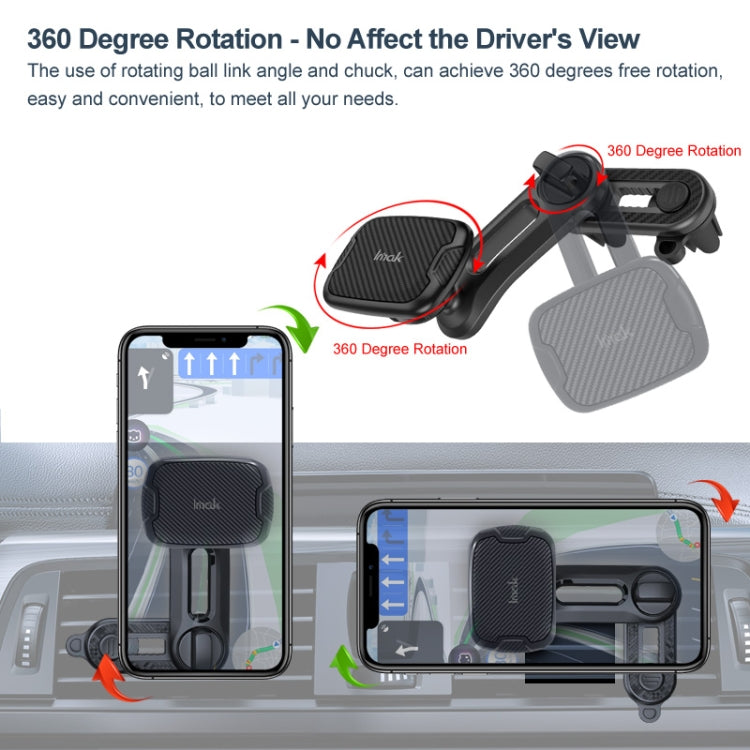 IMAK C5-F2 Dual Chip Air Outlet Magnetic Car Holder, C5-F2