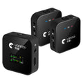 Yanmai GF525 2 in 1 Broadcast 2.4G Wireless Lavalier Microphone Mini Clip-on Mic with LED Display