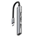 USB-C / Type-C to 3.5mm + 2USB + Type-C HUB Docking Station
