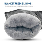 Winter Fleece Thickened Warm Outdoor Motorcycle Gloves, Big Mouth Version, Small Mouth Version