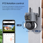 4MP 4G Smart Security Floodlight Camera Support Two-way Audio / Night Vision, ST-429-4M-TY-4G