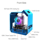 Waveshare Desktop Computer Fan LED Light Mini Tower Set, For Raspberry Pi 4B