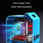 Waveshare Desktop Computer Fan LED Light Mini Tower Set, For Raspberry Pi 4B