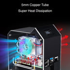 Waveshare Mini Tower NAS Kit for Raspberry Pi 4B Support Up to 2TB M.2 SATA SSD