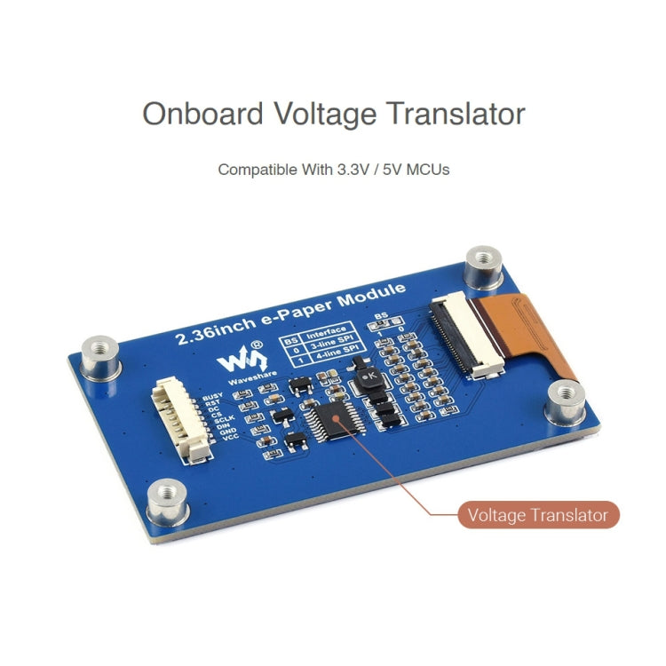 Waveshare 2.36 inch 296×168 E-paper Module, 2.36 inch