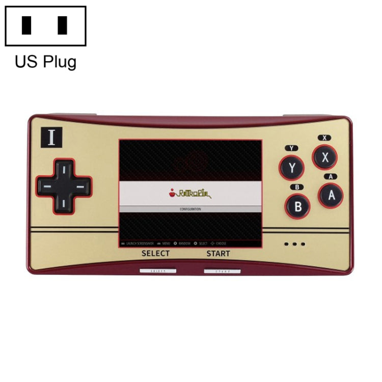 Waveshare GPM280 WiFi Portable Game Console Base on Raspberry Pi Zero, 2W with 32GB TF Card, US Plug, EU Plug