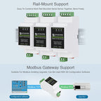 Waveshare Din Rail RS485 to RJ45 Serial Server with POE Function, 23273
