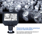 G600 600X 3.6MP 4.3 inch HD LCD Display Portable Digital Microscope, EU Plug, AU Plug, UK Plug