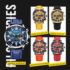 Ochstin 6042C Fashion Leather Waterproof Luminous Quartz Men Watch