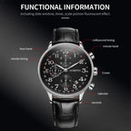Multifunctional Quartz Men Leather Watch, Ochstin 6050C