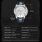 Augustine Celebrity Series Multifunctional Quartz Waterproof Men Watch, OCHSTIN 6059B