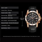 Multifunctional Quartz Waterproof Luminous Men Watch, OCHSTIN 6068A