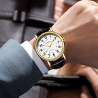 Fashion Hollow Men Leather Quartz Watch, OCHSTIN 6081C