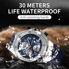 Multifunctional Quartz Waterproof TPU Strap Men Watch, OCHSTIN 6100A