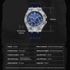 Multifunctional Quartz Waterproof TPU Strap Men Watch, OCHSTIN 6100E