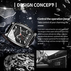 Multifunctional Quartz Waterproof Luminous Men Leather Watch, OCHSTIN 6133A