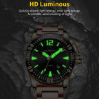 Multifunctional Quartz Waterproof Luminous Steel Strap Men Watch, OCHSTIN 7002B
