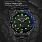 Multifunctional Quartz Waterproof Luminous Steel Strap Men Watch, OCHSTIN 7003A