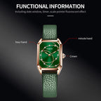 Parangon Series Fashion Casual Leather Strap Quartz Watch, OCHSTIN 7008C