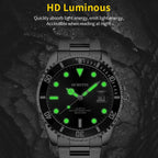 Multifunctional Quartz Waterproof Luminous Steel Strap Men Watch, OCHSTIN 7019A