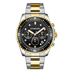 Multifunctional Quartz Waterproof Luminous Steel Strap Men Watch, OCHSTIN 7019C