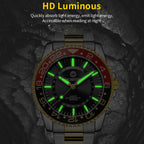 Multifunctional Quartz Waterproof Luminous Steel Strap Men Watch, OCHSTIN 7019D
